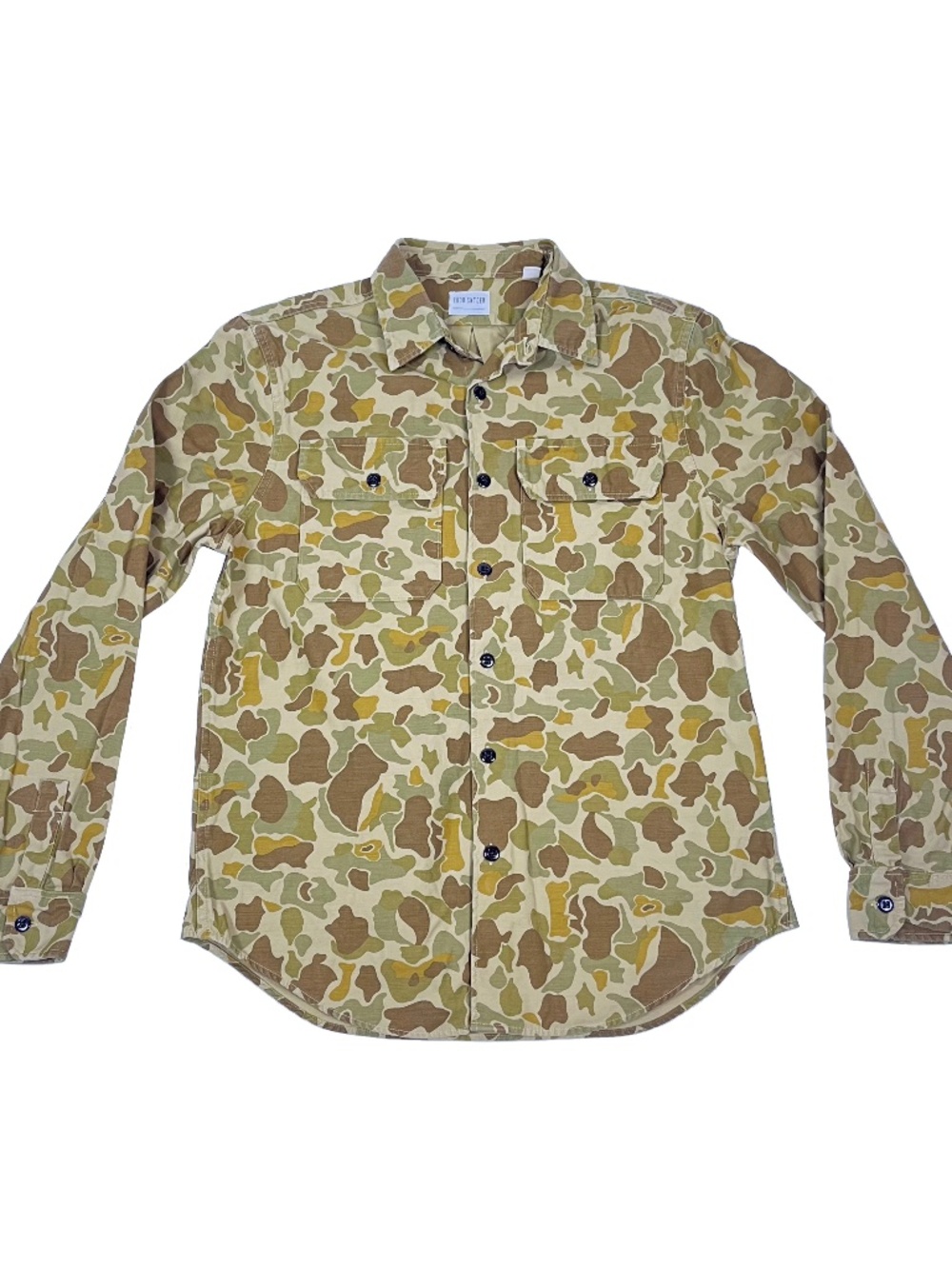 Todd Snyder Button Up Shirt Duck Frog Skin Camo Long Sleeve